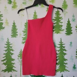 Babaton Sculpt Knit Fitted Mini Dress.